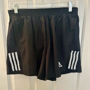 Adidas men’s shorts - black w/ reflective stripes